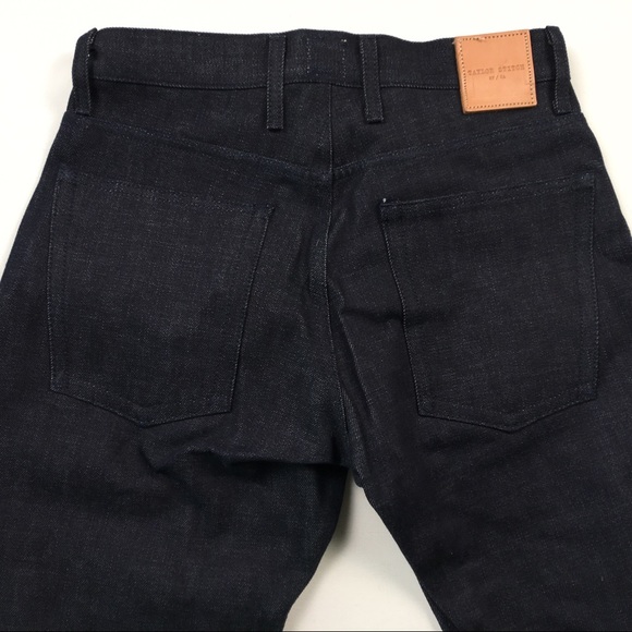 Taylor Stitch Slim Dark Raw Selvedge Denim Jeans - Picture 2 of 6